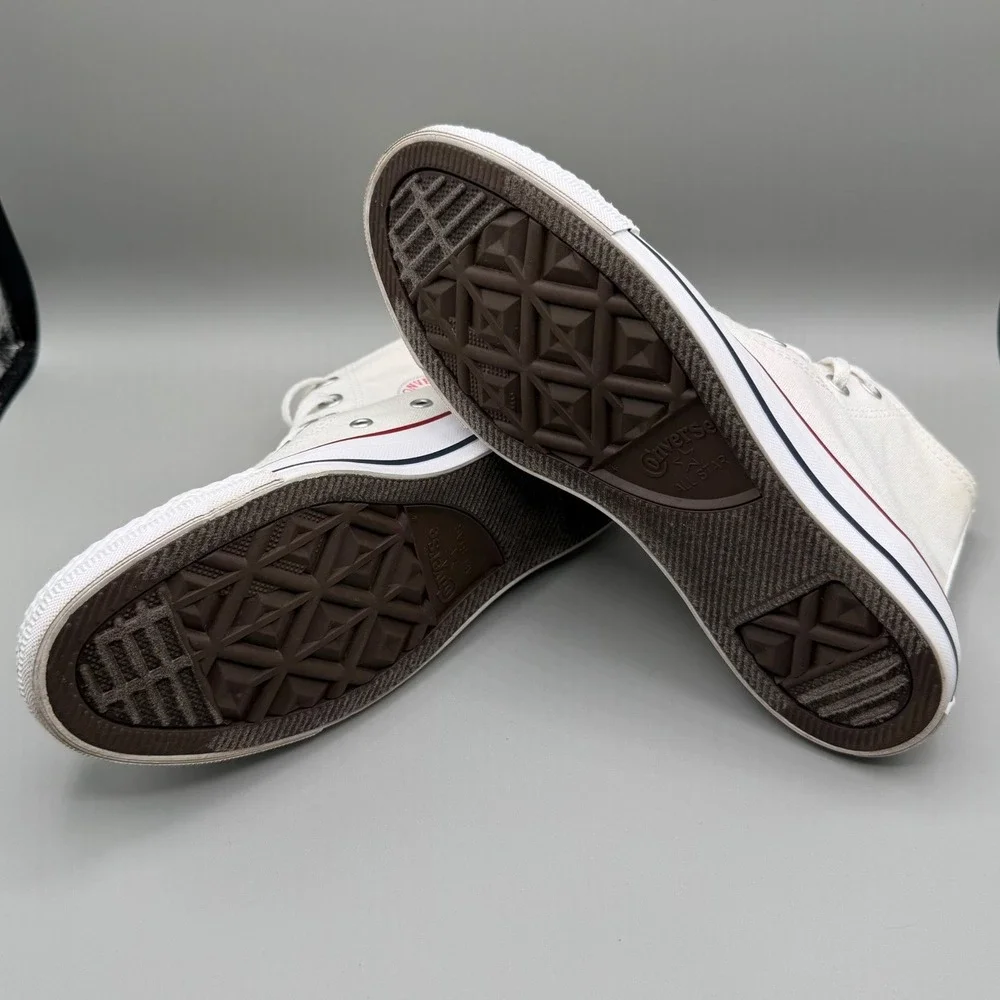 Converse Chuck Taylor All Star High Top Sneakers White Canvas Mens 5 Womens 7 - Picture 14 of 16